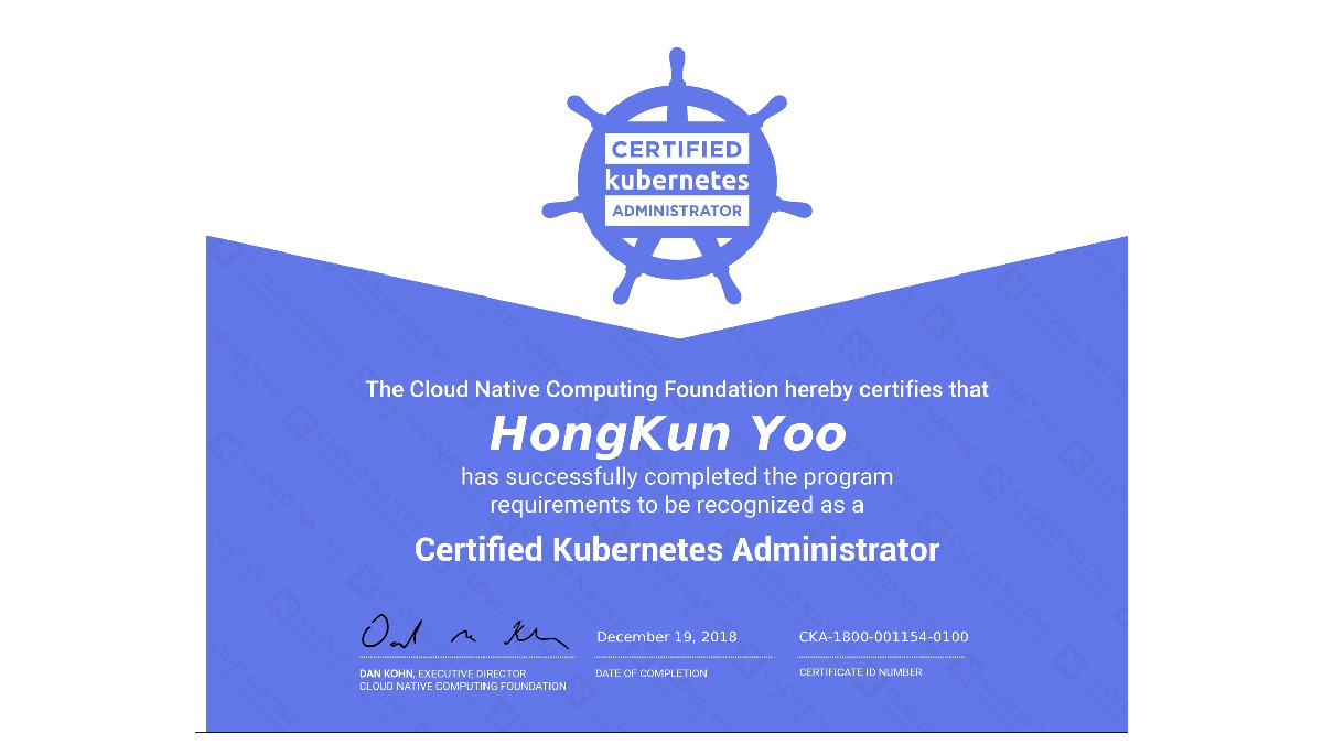 Certified Kubernetes Administrator 취득 후기